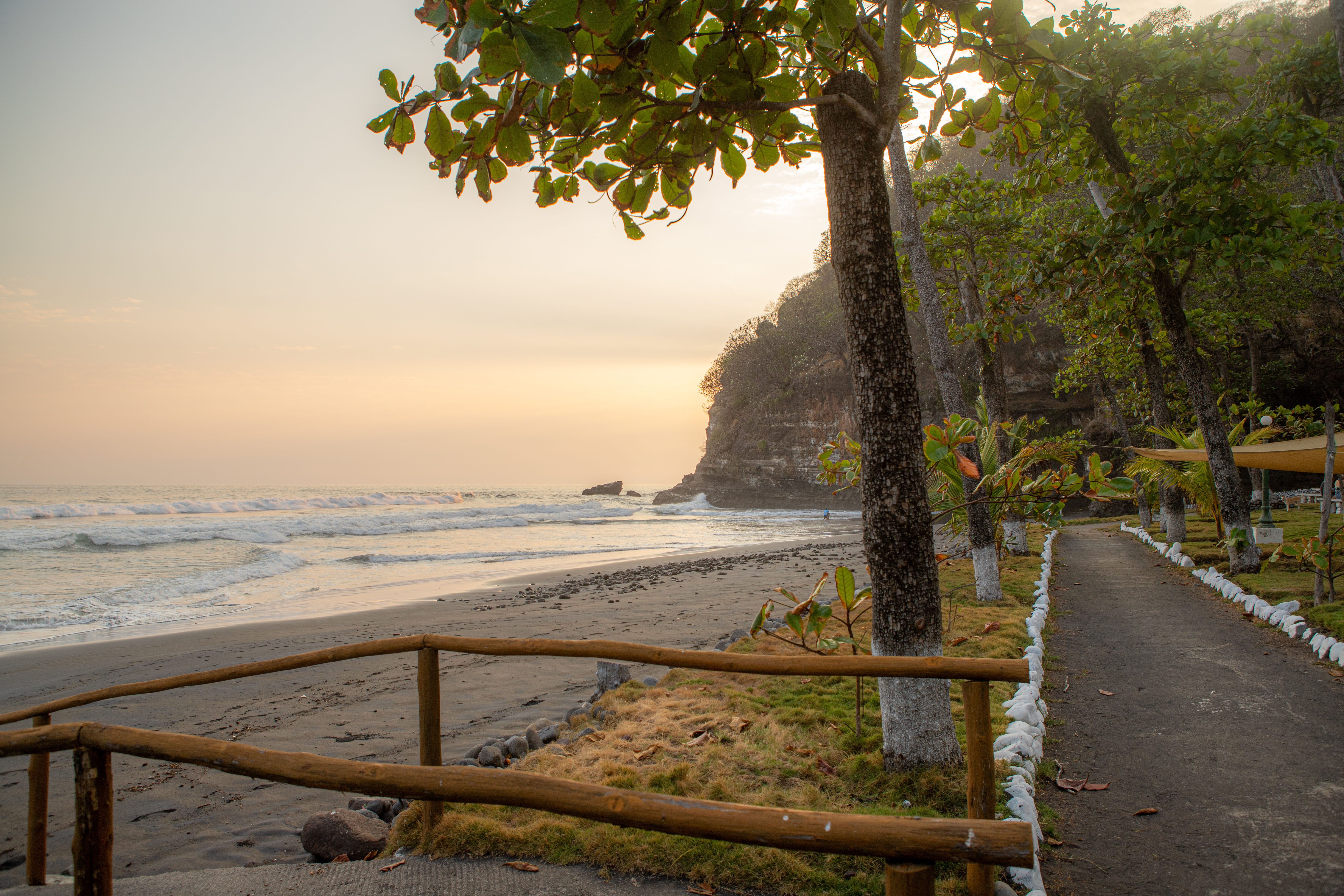 Private beach path at Mi Sueño, El Salvador